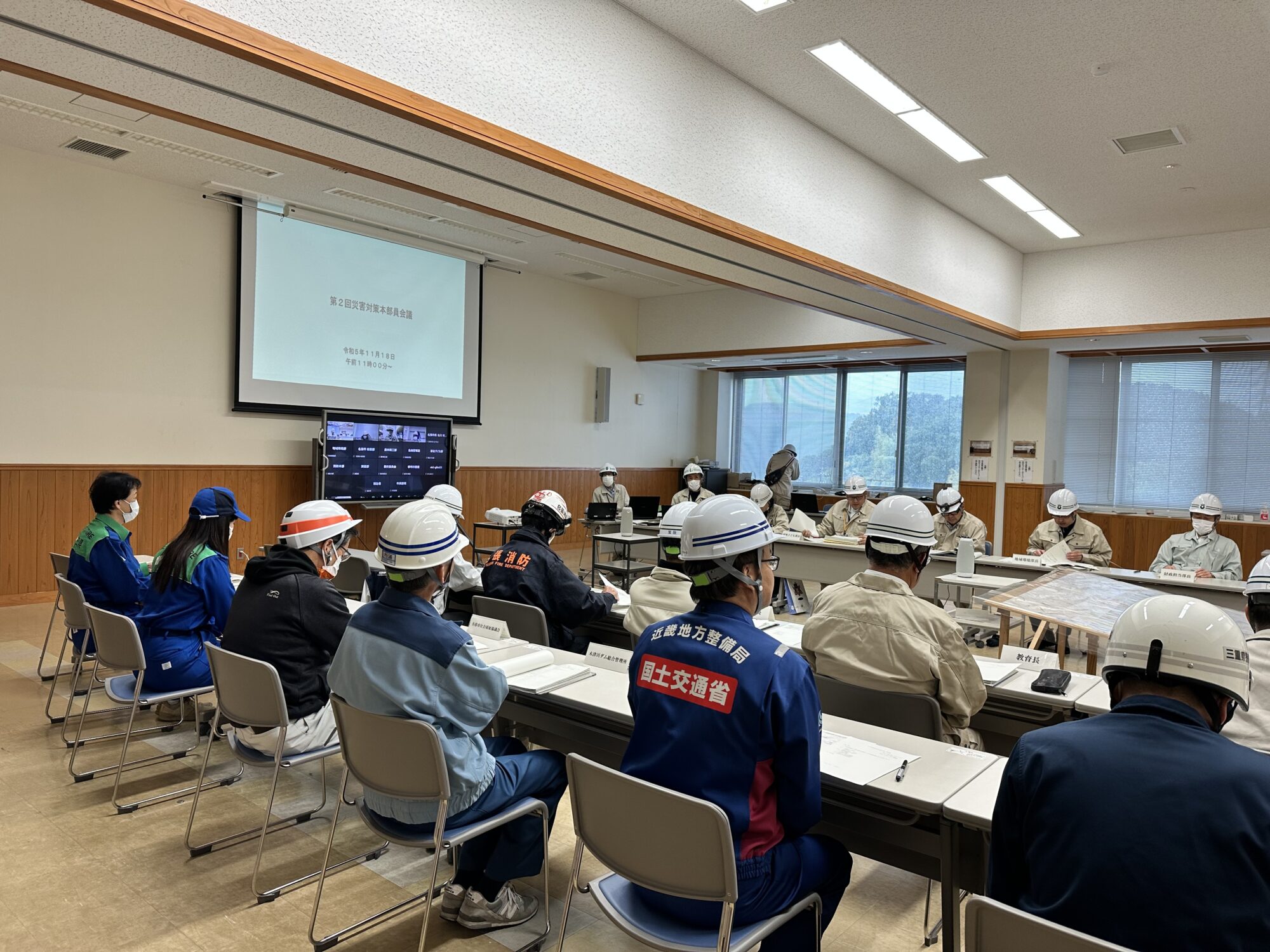 名張市の防災訓練に参加する名張市議会議員小林勝