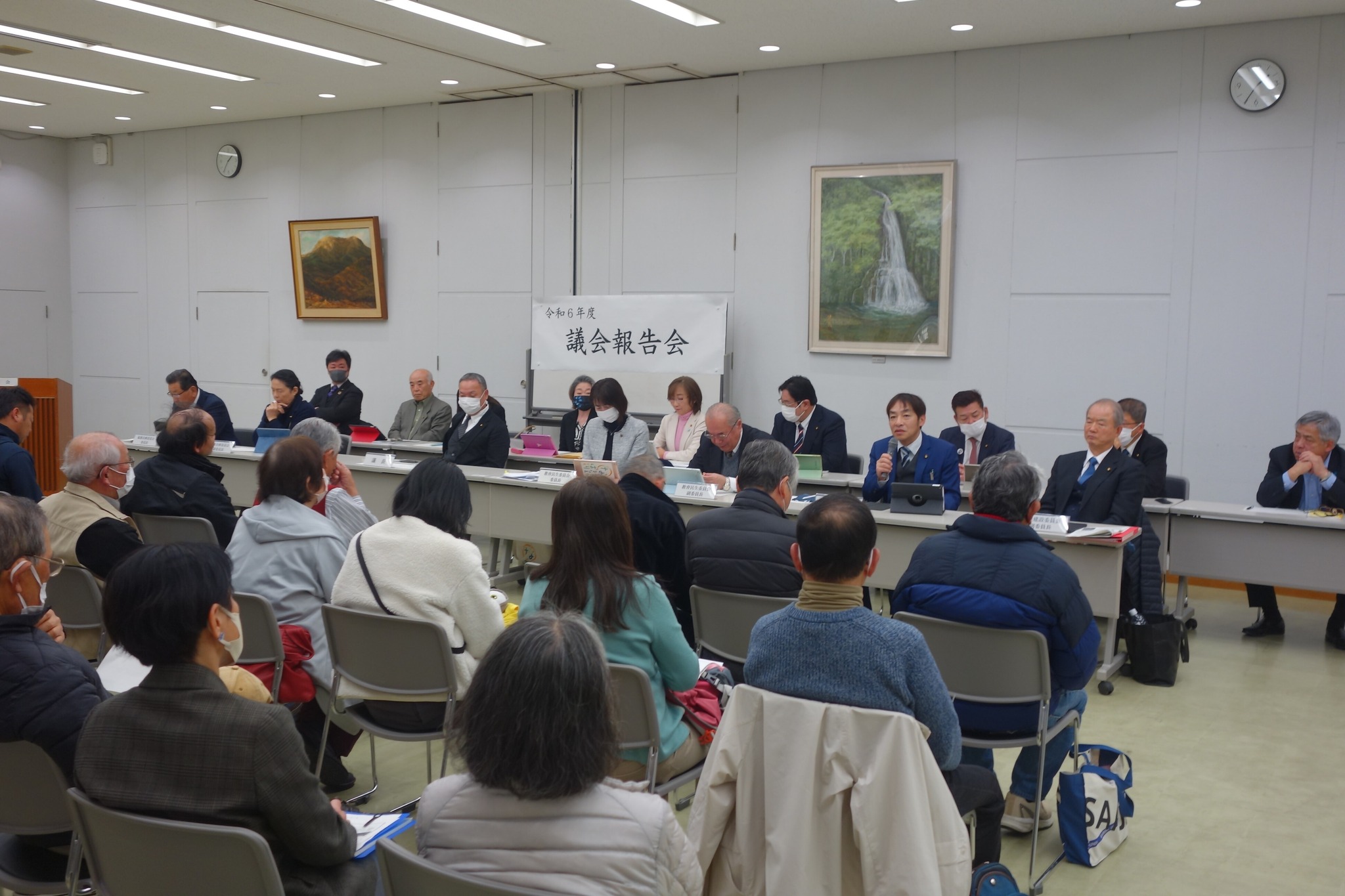 名張市議会議員小林勝の活動報告は桔梗が丘での議会報告会です